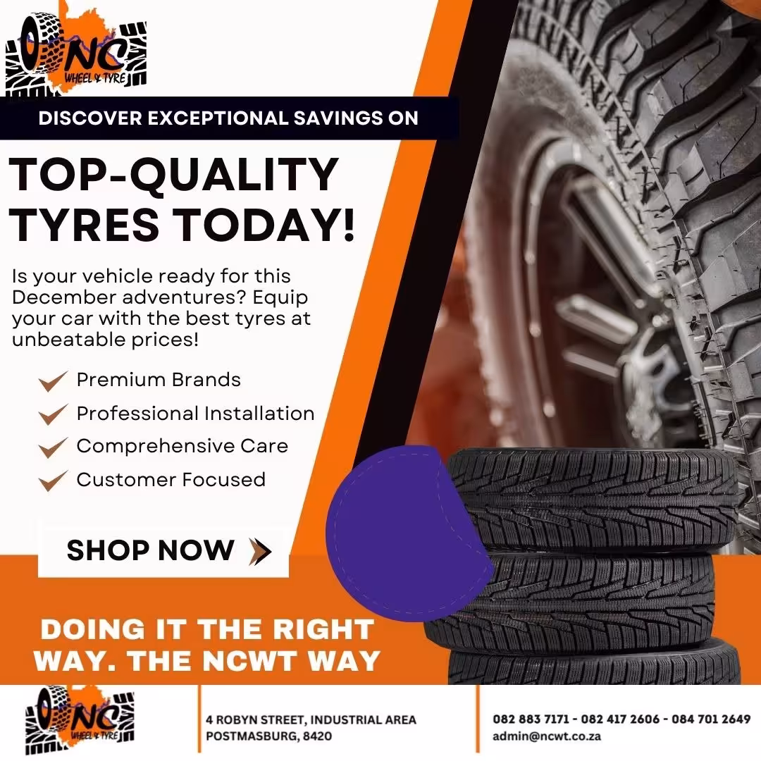NC Wheel and Tyre - Tyre Dealer & Repair Shop in Postmasburg